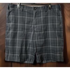 Under Armour PGA Golf Match Play Shorts Black Plaid Mens 42 Fast Ship
